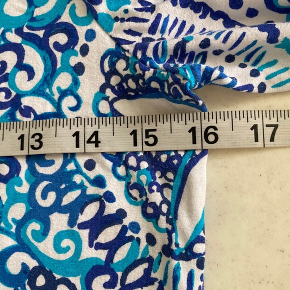 Lilly Pulitzer Blue and White Floral Dress - Picture 4 of 7